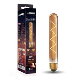 703382043  Classic Deco Tubular Z 185mm 4W E27 Dimmable 1800K 300lm